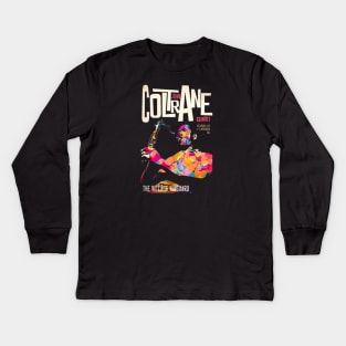 John Coltrane - Vintage Fan Art Kids Long Sleeve T-Shirt